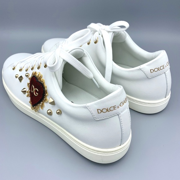 NIB DOLCE & GABBANA Heart Portofino Sneakers - Picture 9 of 14